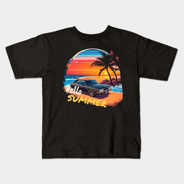 hello summer nice t-shirt for this summer T-Shirt Kids T-Shirt by RACACH